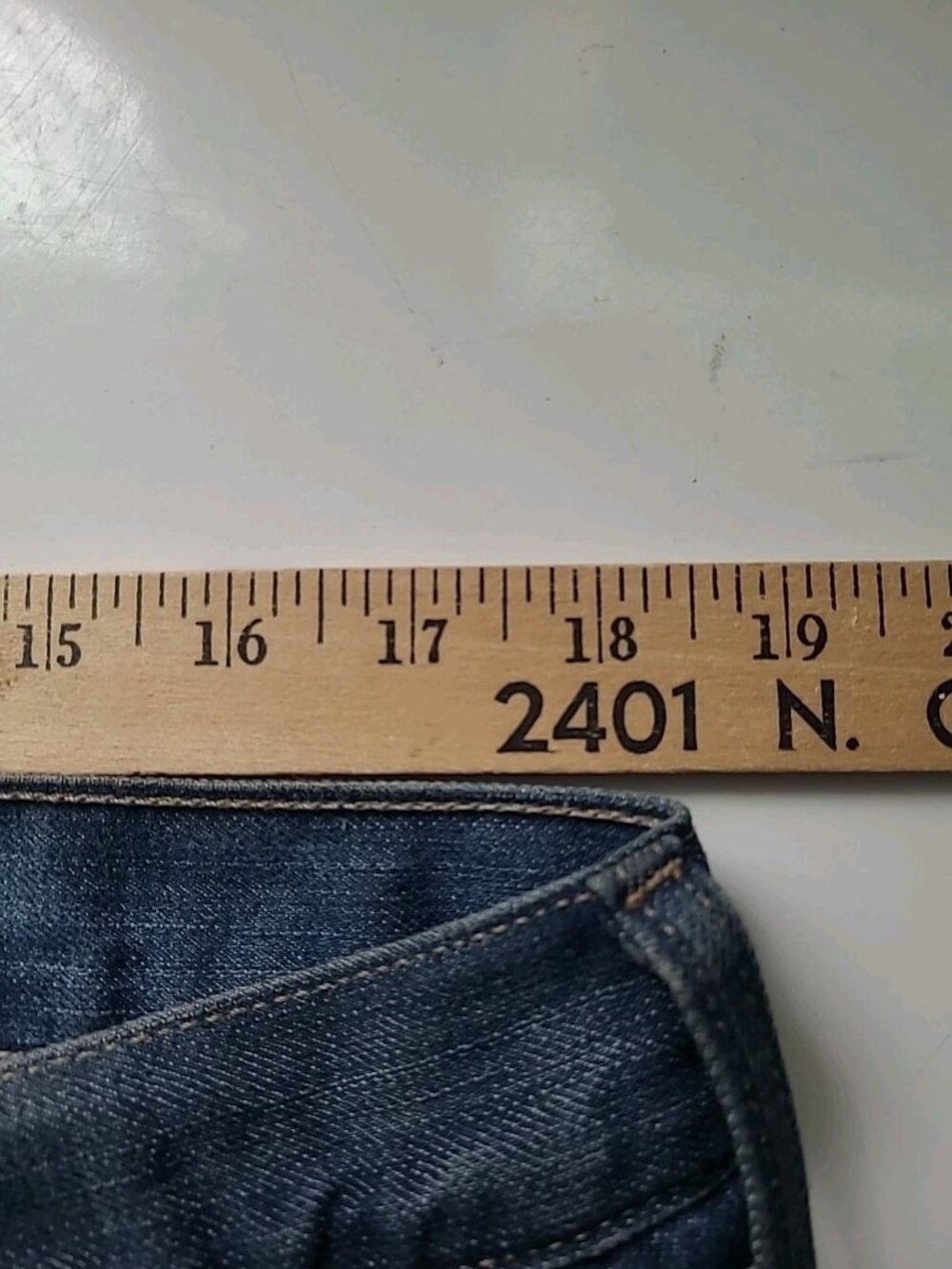 Old Navy Womens OG Loose Jeans 14 Long Blue Dark Wash Low Rise Retro Y2k - Picture 5 of 16
